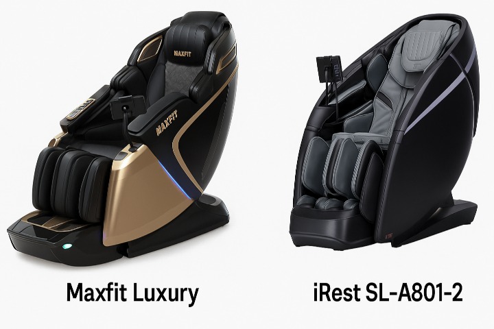 مقایسه تخصصی صندلی ماساژ Maxfit Luxury و iRest SL-A801-2
